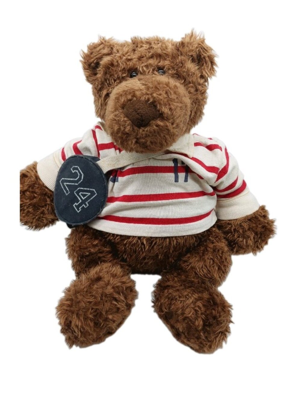Roscoe the Rugby Teddy Bear American Eagle #24 brown 18"